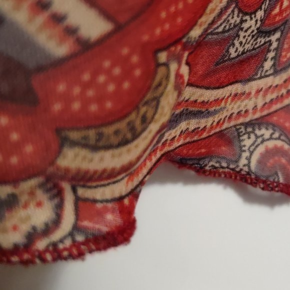 Zoey & Beth Paisley Blouse Size L - Picture 6 of 11